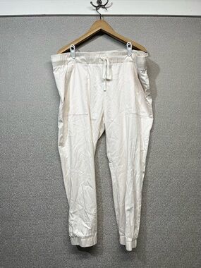 🆕 XL Buffalo by David Bitton Off-White Tencel Drawstring Jogger Pants NWOT